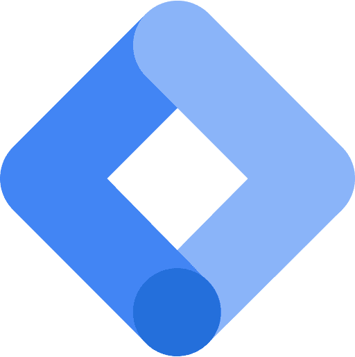 a blue logo of Google Analytics