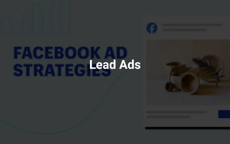 a Facebook ad with the words lead ads