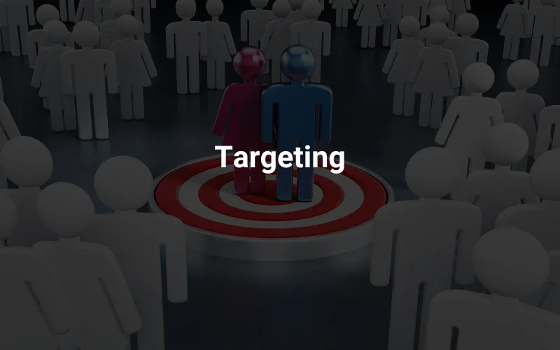 a group of people standing in front of a target